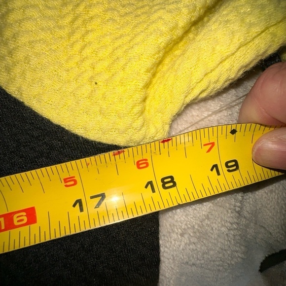 Lularoe medium Black Julia body con‎ dress with a yellow raglan sleeve. NWT - Picture 4 of 5